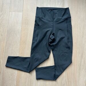 The North Face Motivation Leggings Womens L 7/8 Grey High Rise Pocket Athletic